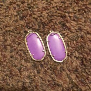 Purple Kendra Scott earrings for sale!!